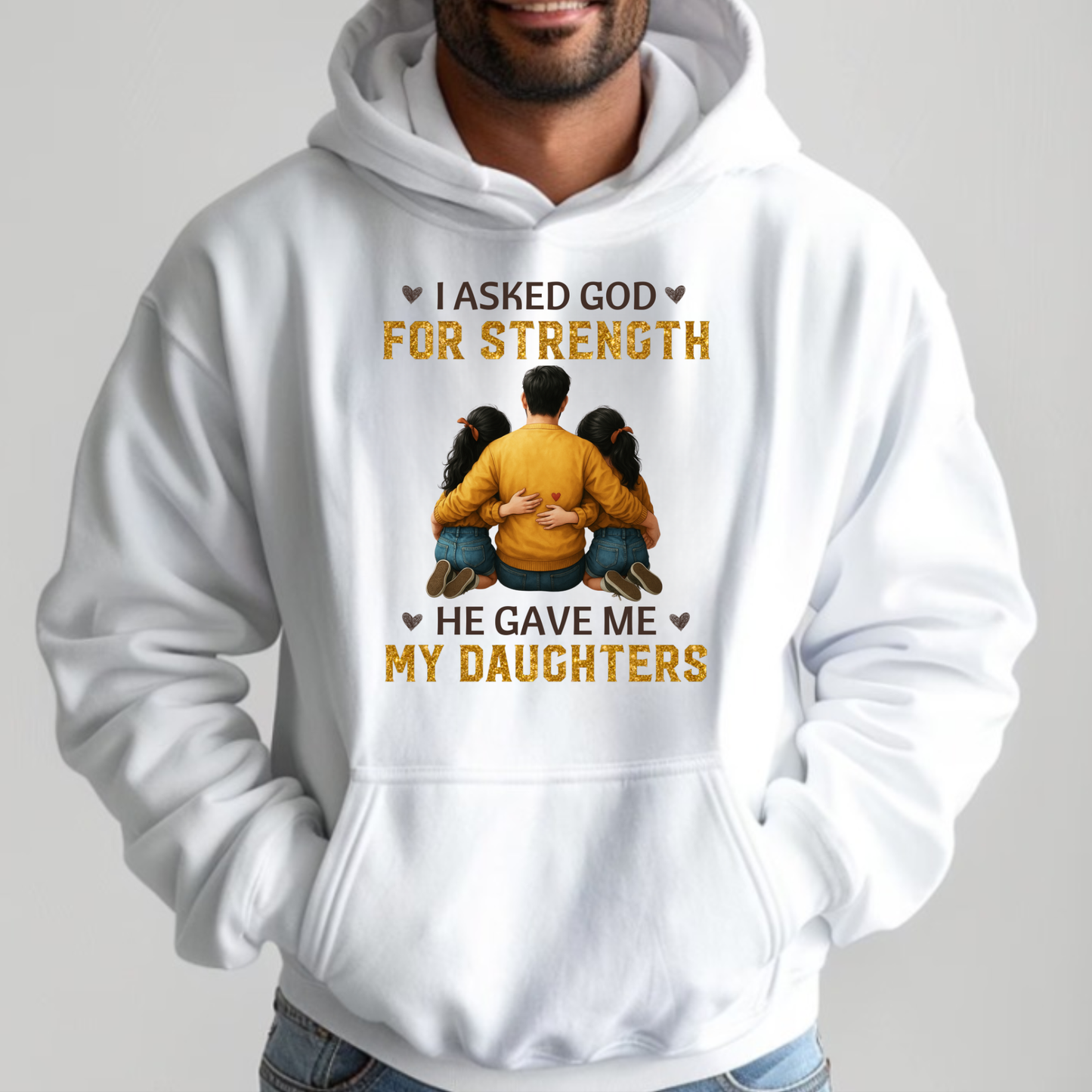 DAD AND DAUGHTERS STRENGTH PREMIUM HOODIE