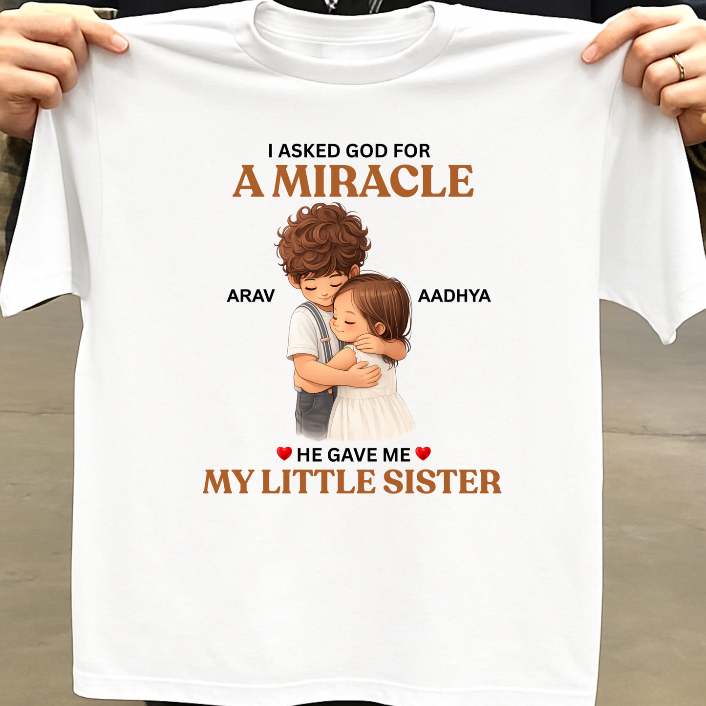 CUSTOMIZED - MIRACLE BROTHER AND SISTER CLASSIC T-SHIRT