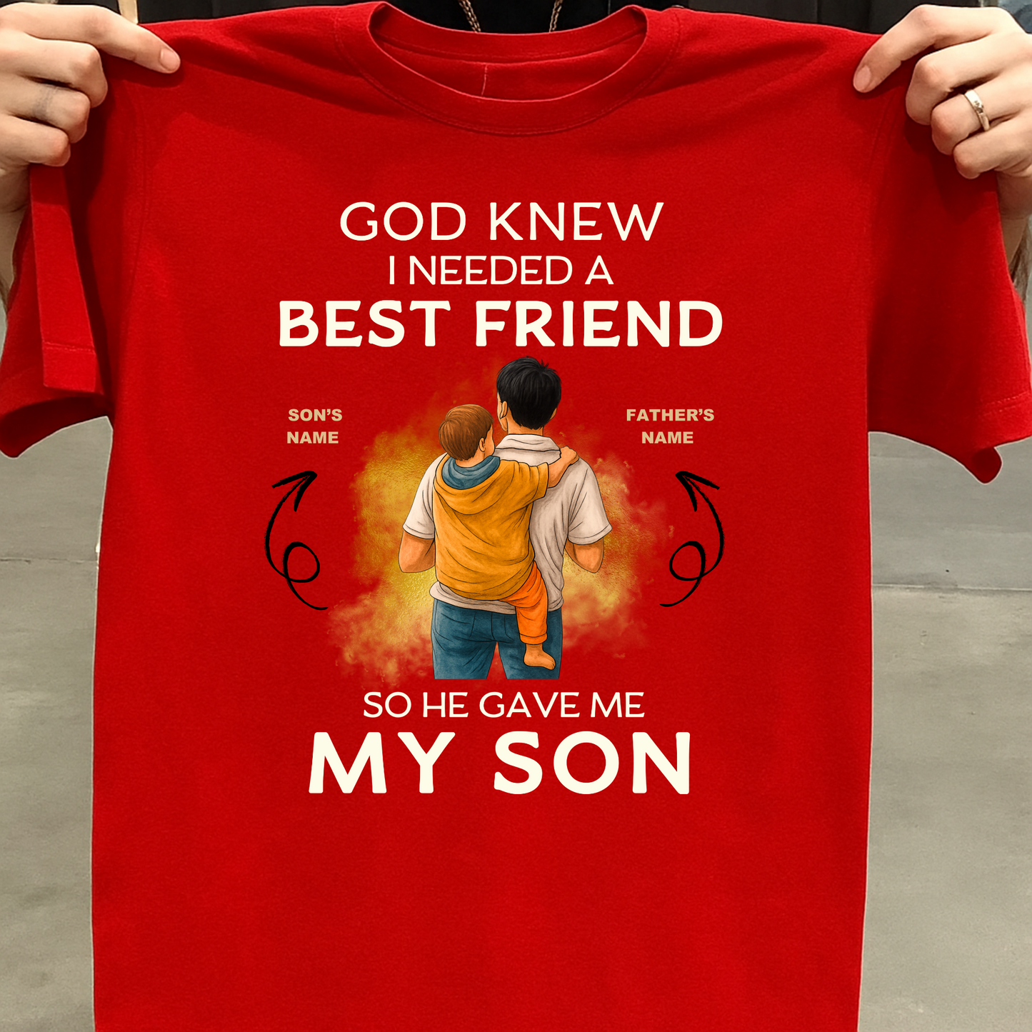 CUSTOMIZED-BEST FRIEND MY SON (FATHER) CLASSIC T-SHIRT