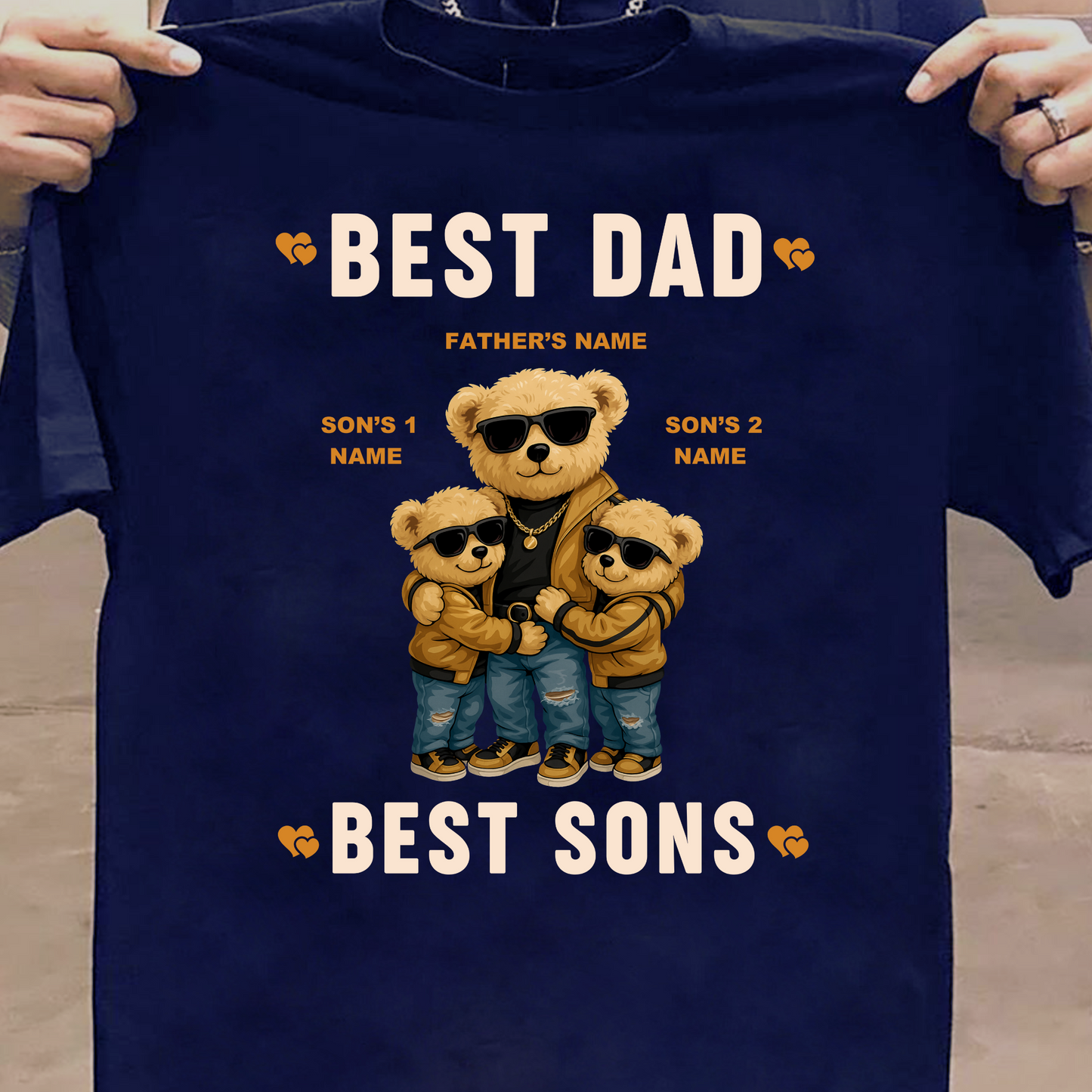 CUSTOMIZATION-BEST DAD & BEST SONS CLASSIC T-SHIRT