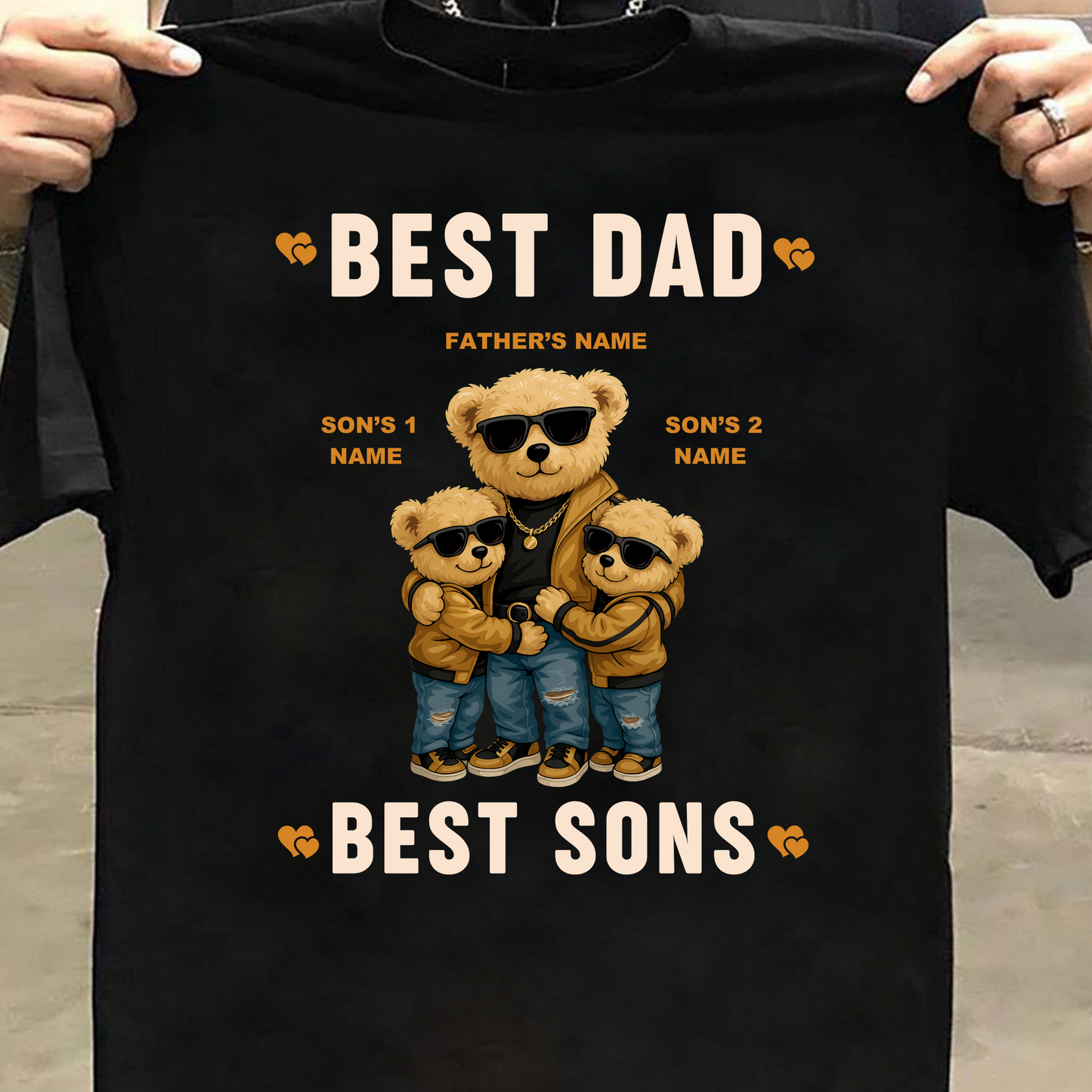 CUSTOMIZATION-BEST DAD & BEST SONS CLASSIC T-SHIRT