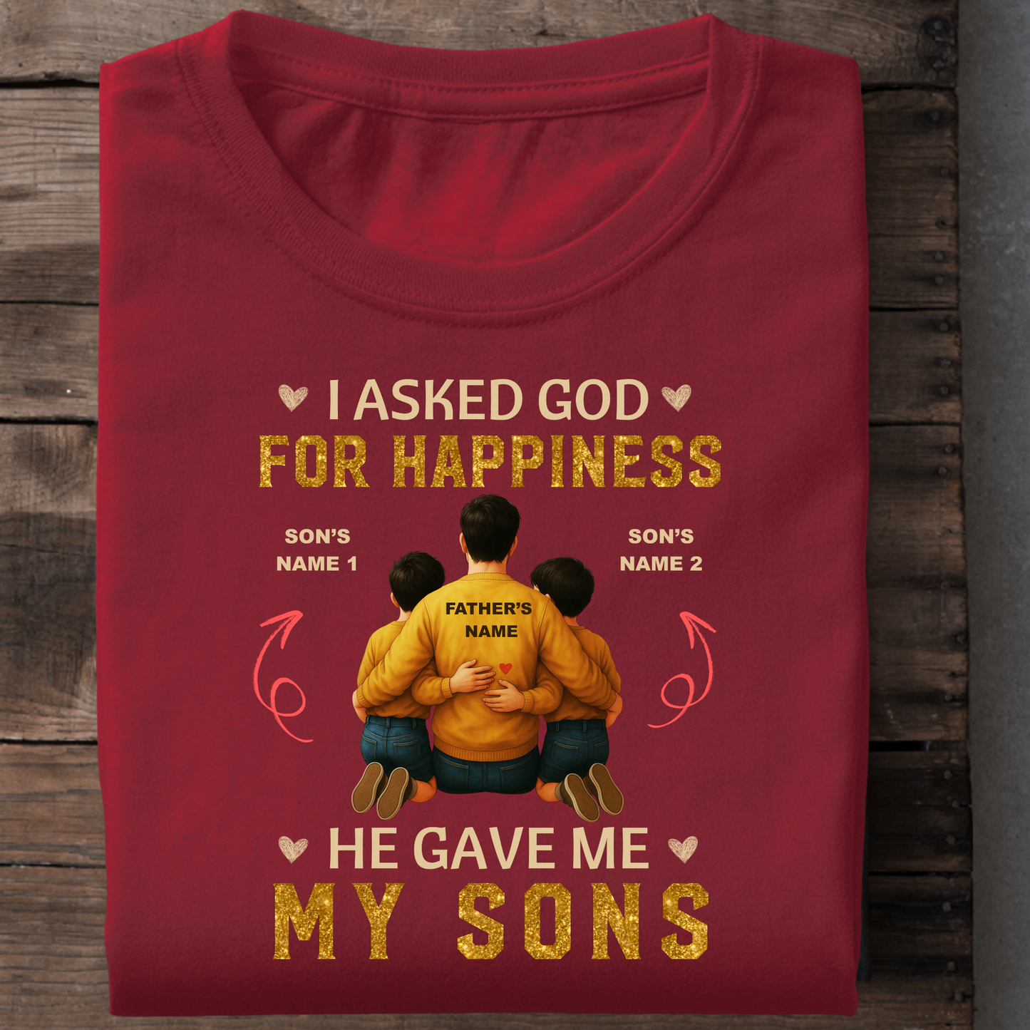 CUSTOMIZATION - FATHER & SONS STRENGTH PREMIUM T-SHIRT