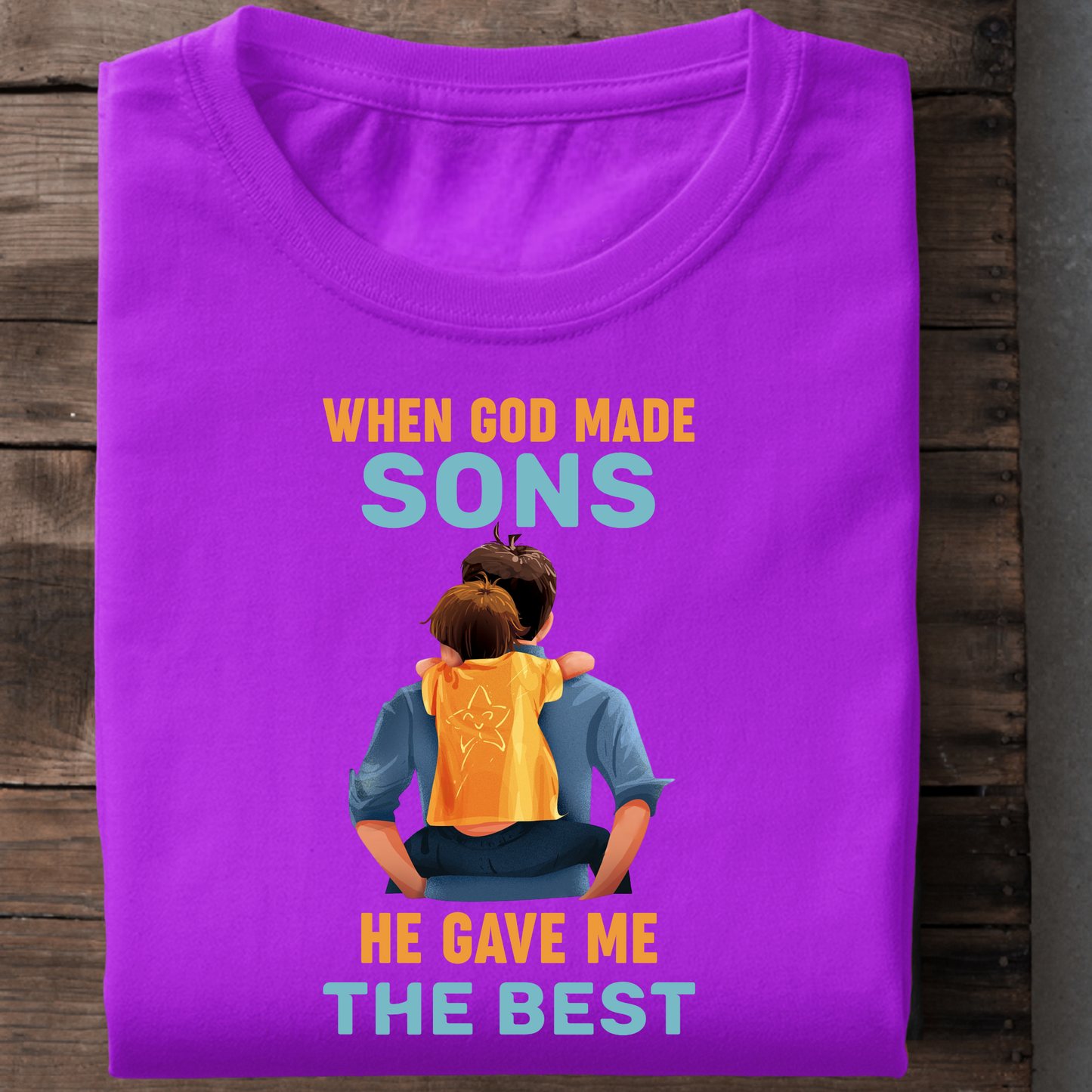 GOD GAVE ME THE BEST SON PREMIUM CLASSIC T-SHIRT