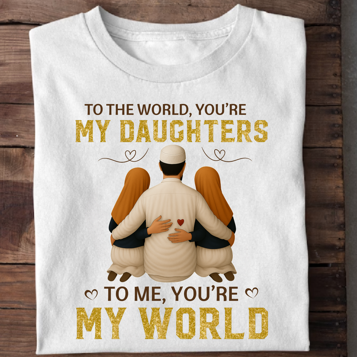 MY WORLD, MY DAUGHTERS CLASSIC T-SHIRT