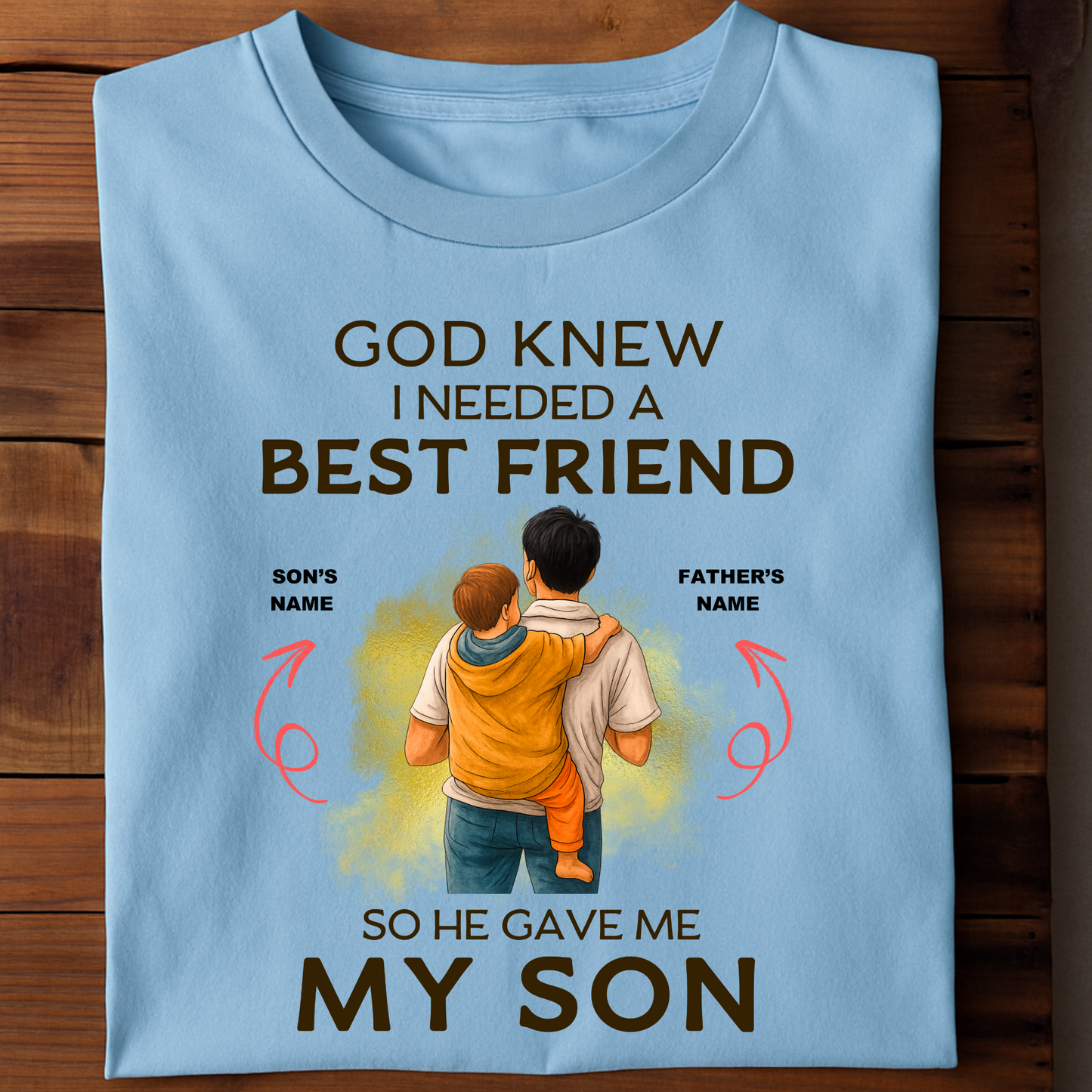 CUSTOMIZED-BEST FRIEND MY SON (FATHER) CLASSIC T-SHIRT