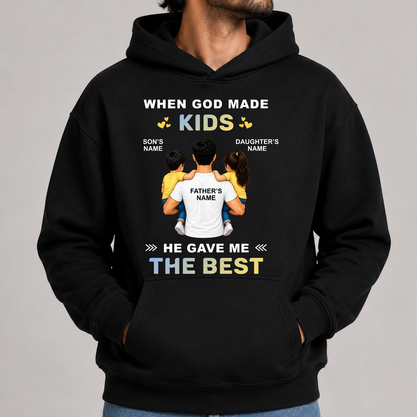 CUSTOMIZED - THE BEST KIDS HOODIE