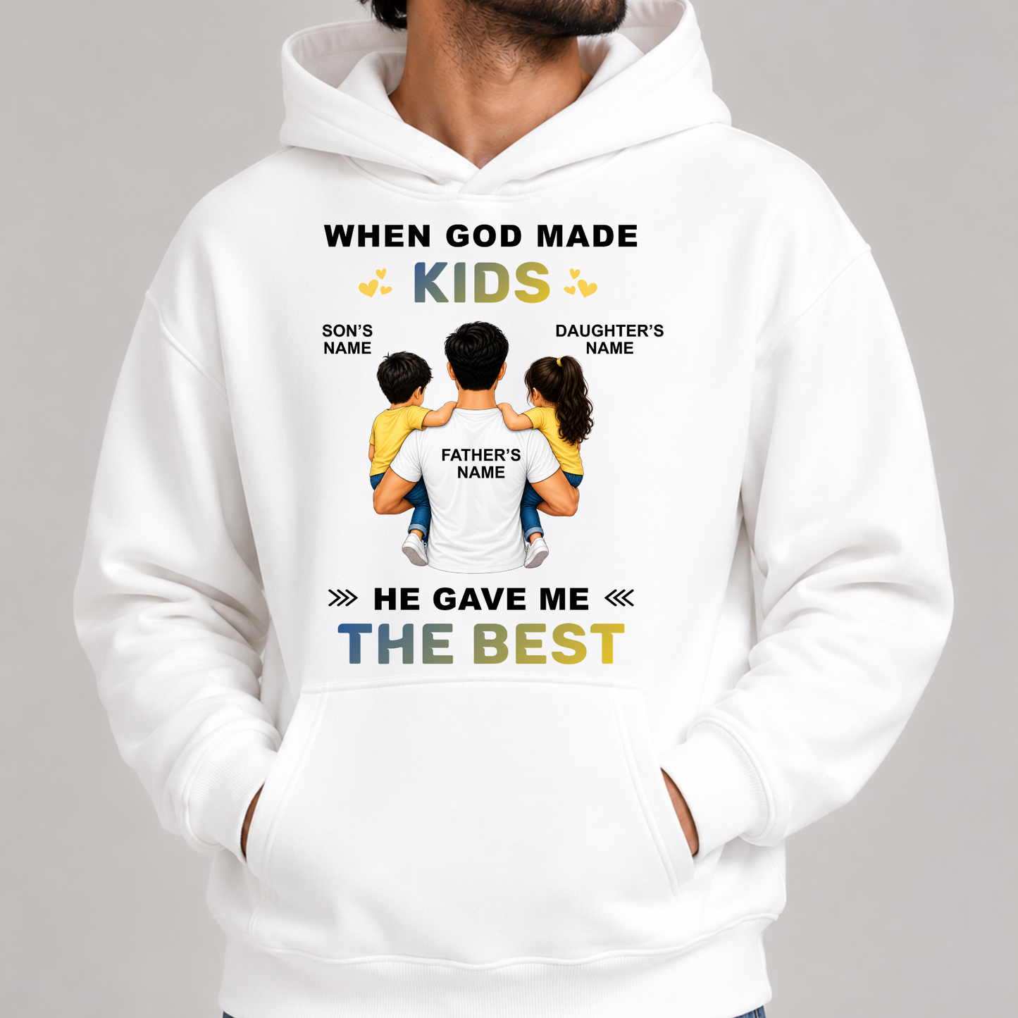 CUSTOMIZED - THE BEST KIDS HOODIE