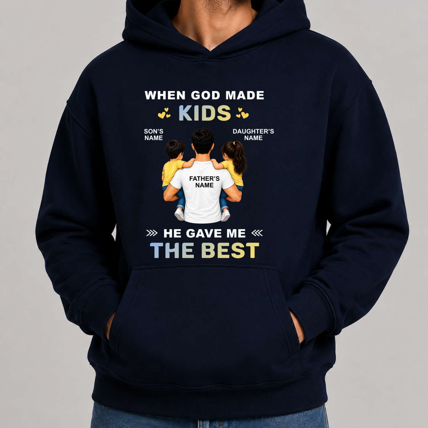 CUSTOMIZED - THE BEST KIDS HOODIE