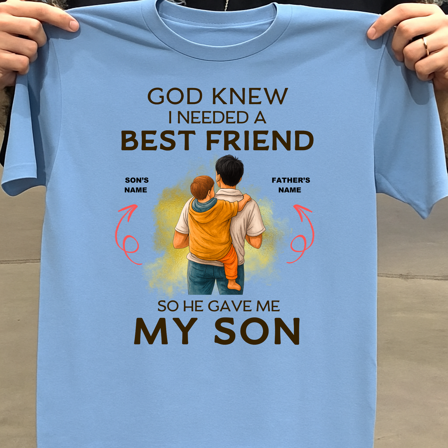 CUSTOMIZED-BEST FRIEND MY SON (FATHER) CLASSIC T-SHIRT