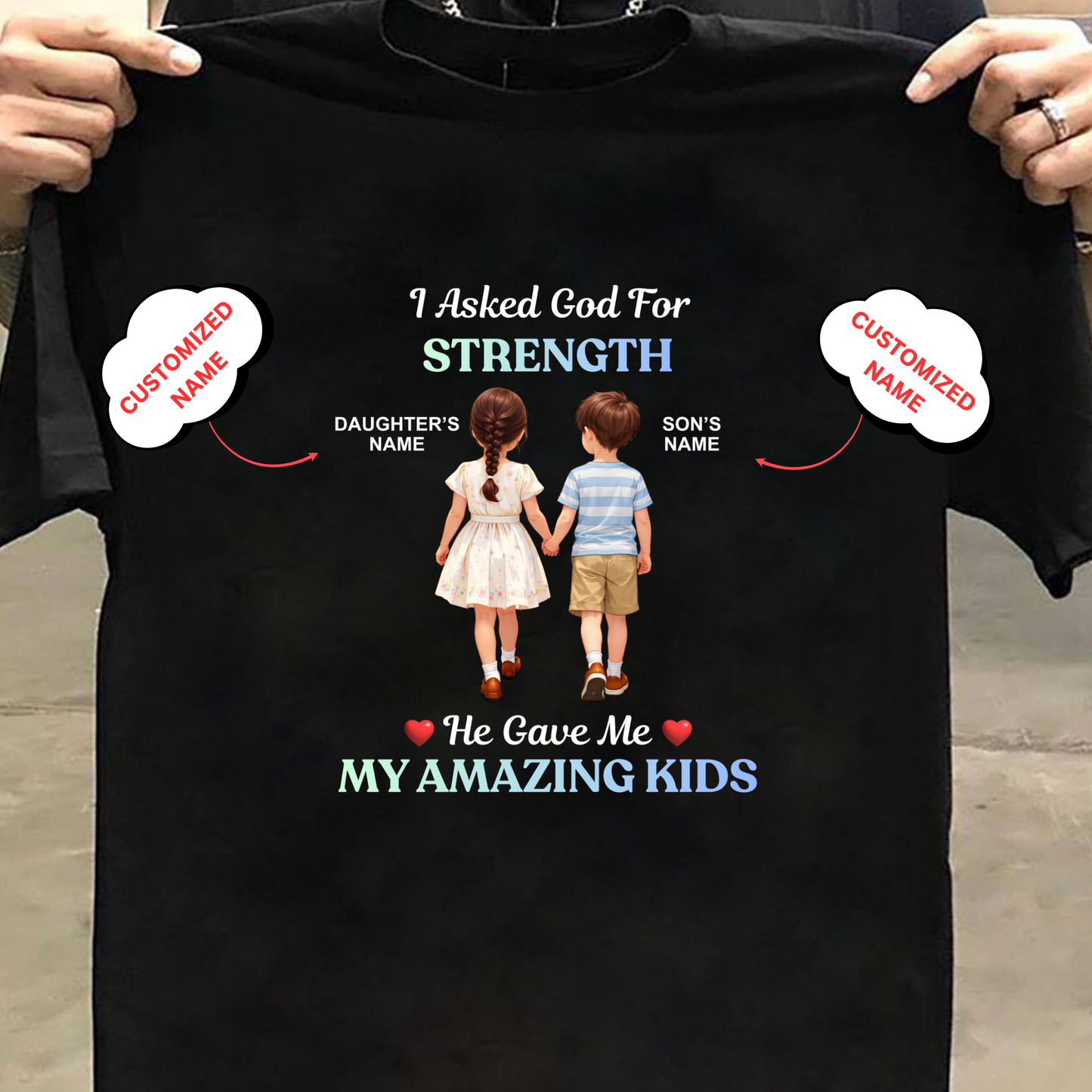 CUSTOMIZED- STRENGTH AMAZING KIDS CLASSIC T-SHIRT