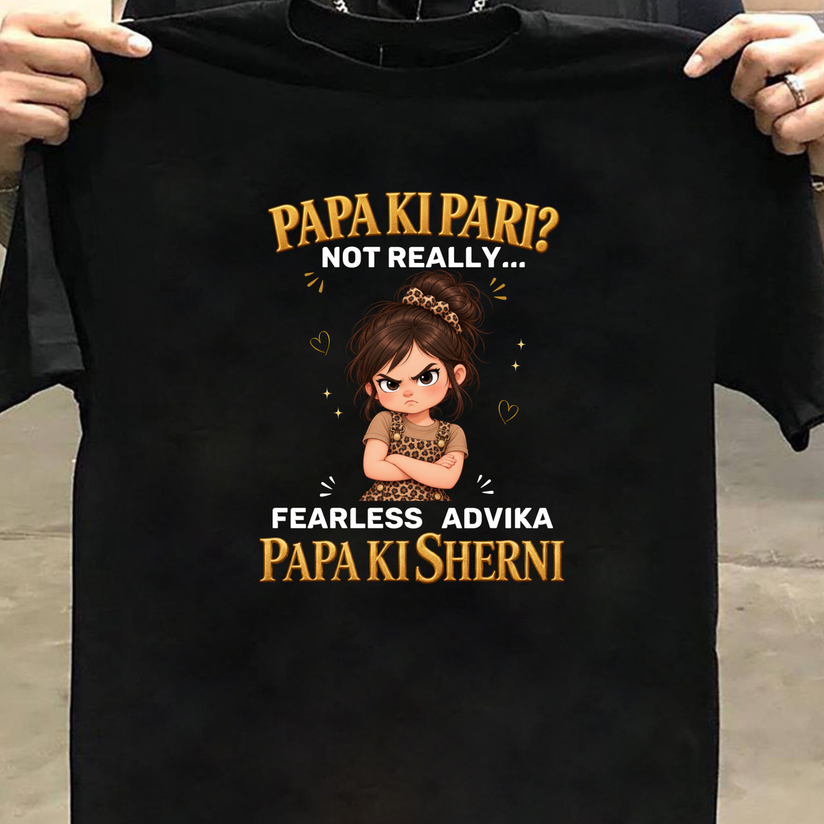 CUSTOMIZED- PAPA KI SHERNI KIDS & ADULT CLASSIC T-SHIRT(2)