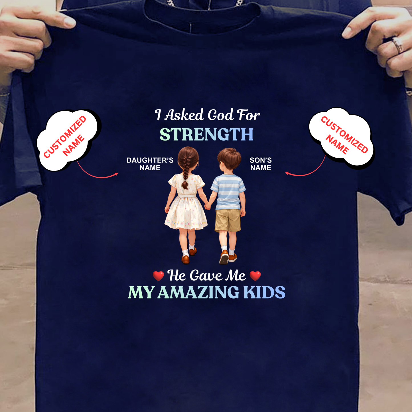 CUSTOMIZED- STRENGTH AMAZING KIDS CLASSIC T-SHIRT