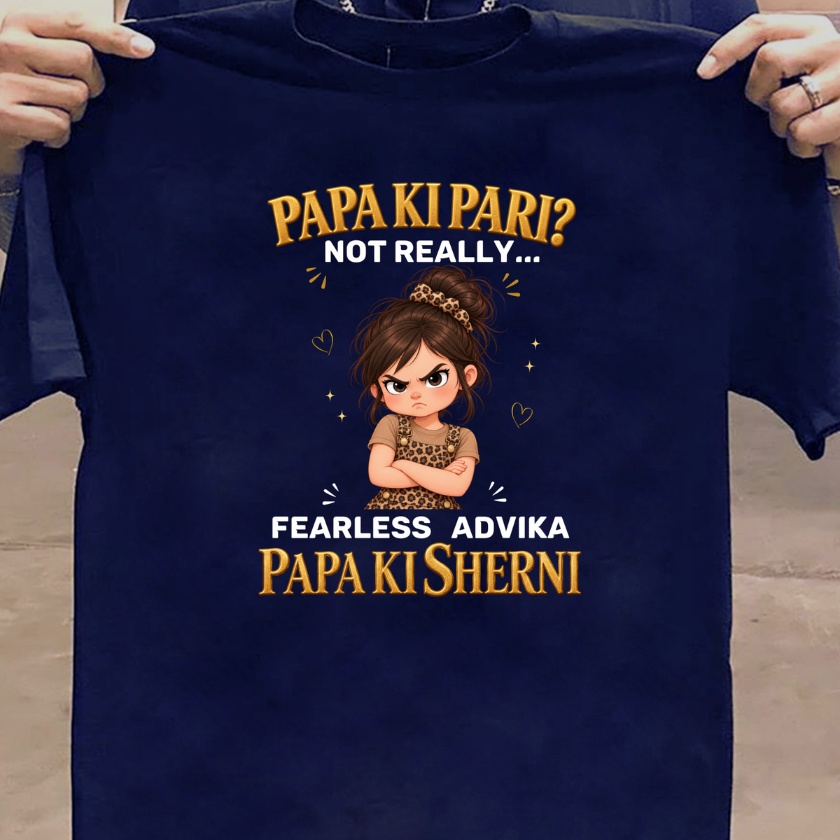 CUSTOMIZED- PAPA KI SHERNI KIDS & ADULT CLASSIC T-SHIRT(2)