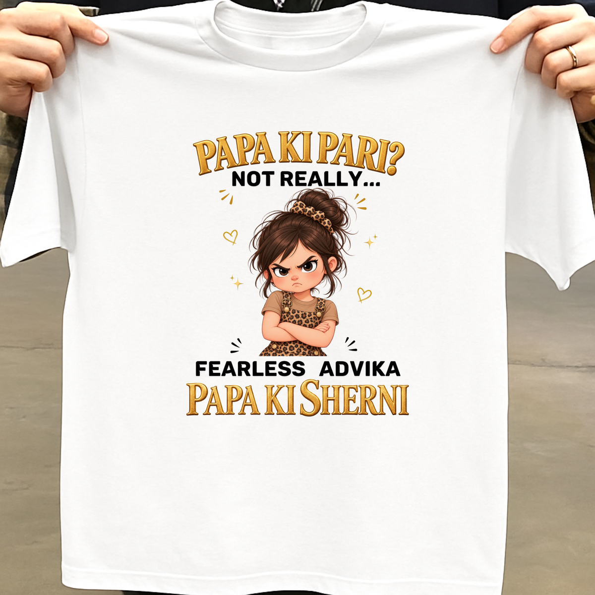 CUSTOMIZED- PAPA KI SHERNI KIDS & ADULT CLASSIC T-SHIRT(2)