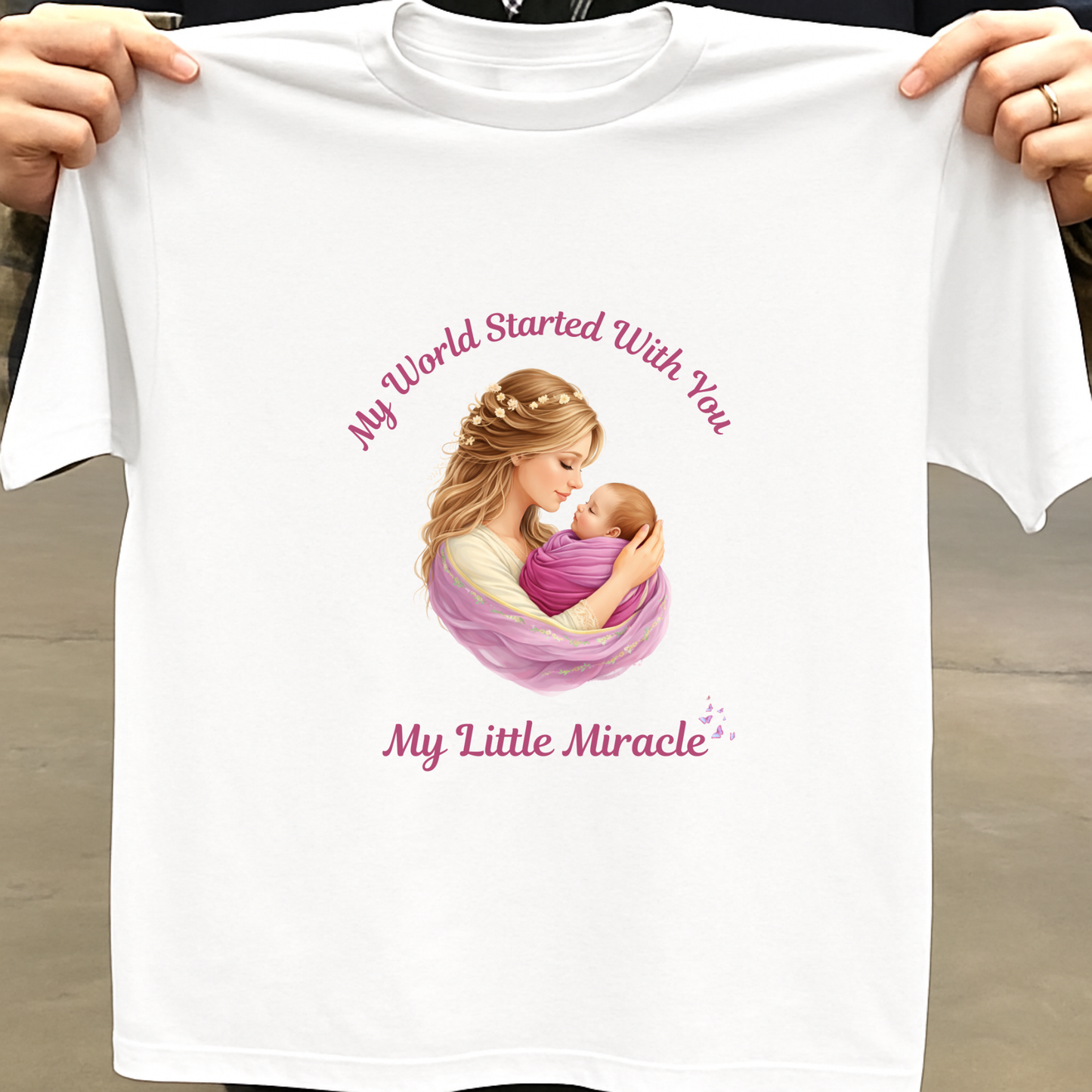 MY LITTLE MIRACLE(MOM & DAUGHTER) PREMIUM CLASSIC T-SHIRT