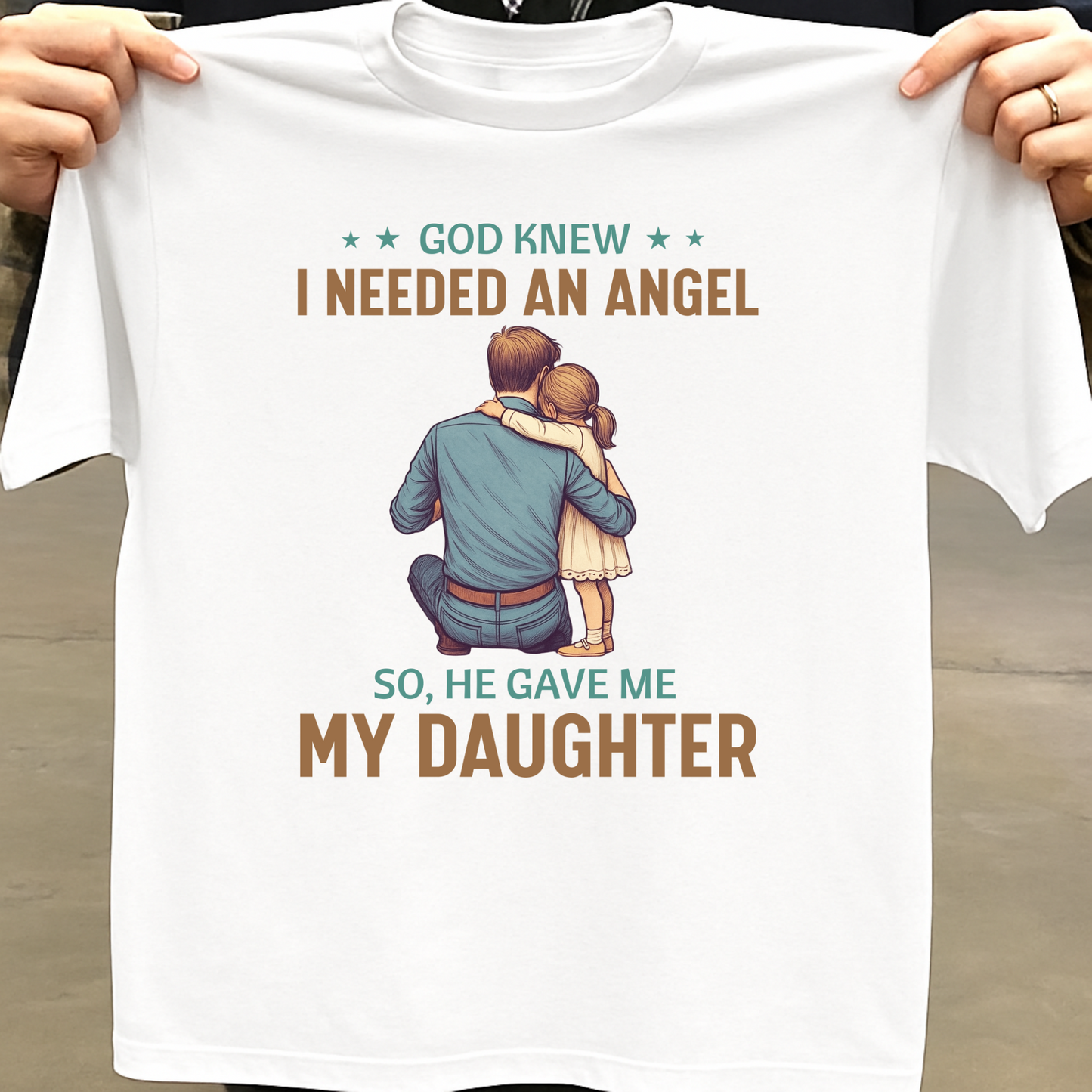 ANGEL DAUGHTER (FATHER) PREMIUM CLASSIC T-SHIRT
