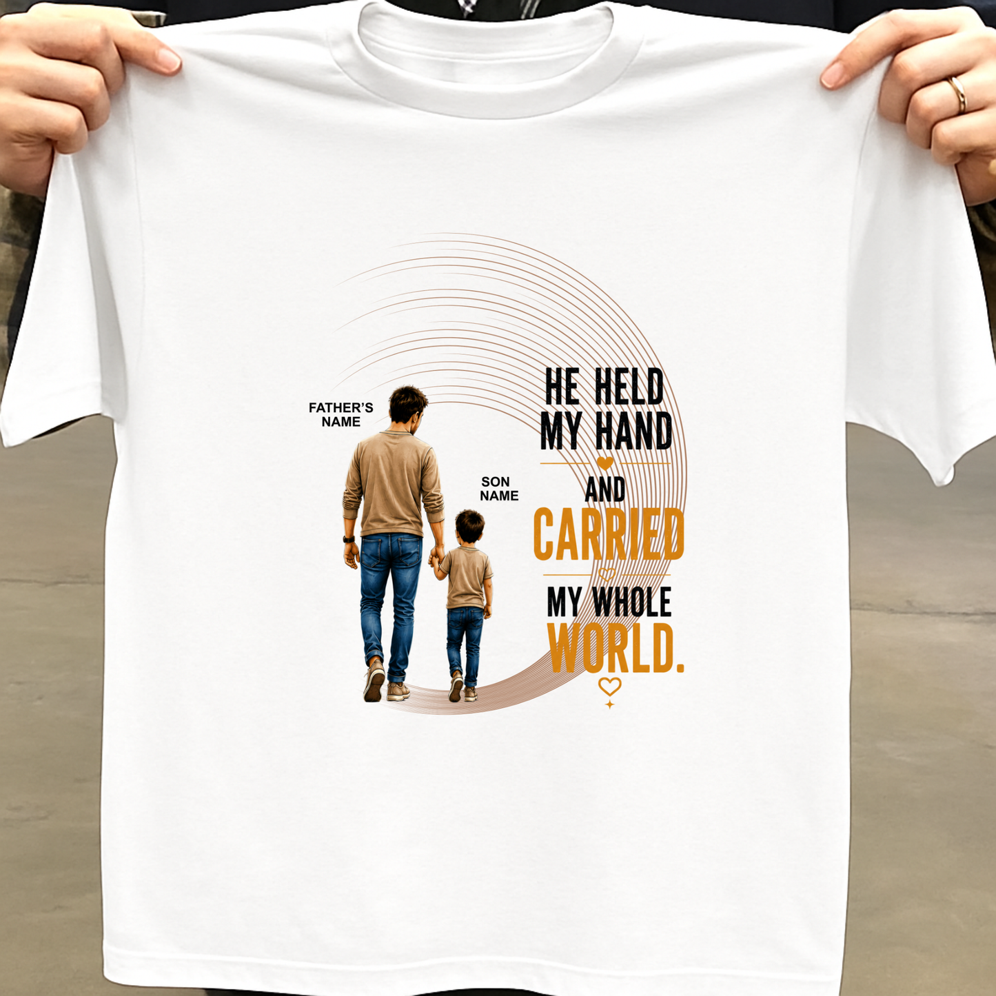 CUSTOMIZED - MY WHOLE WORLD ADULT CLASSIC T-SHIRT