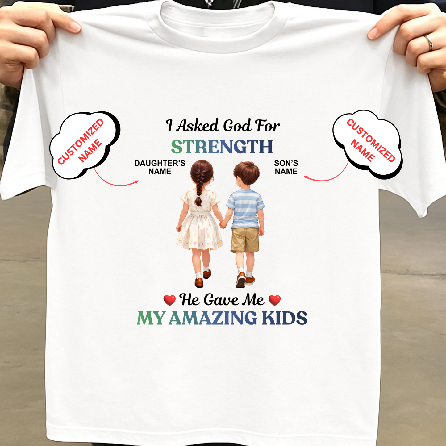 CUSTOMIZED- STRENGTH AMAZING KIDS CLASSIC T-SHIRT