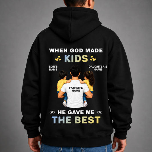 CUSTOMIZED - THE BEST KIDS PREMIUM HOODIE (B)