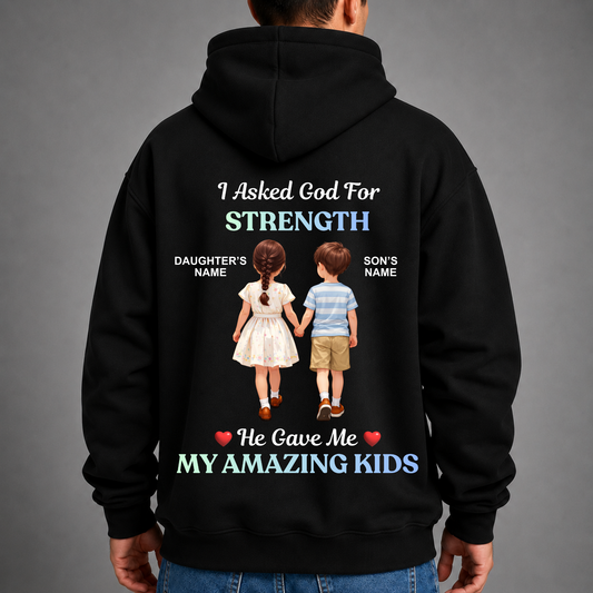 CUSTOMIZED - STRENGTH AMAZING KIDS PREMIUM HOODIE (B)