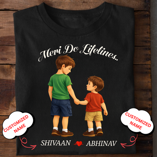 CUSTOMIZED-MERI LIFELINE (TWO SONS) CLASSIC T-SHIRT