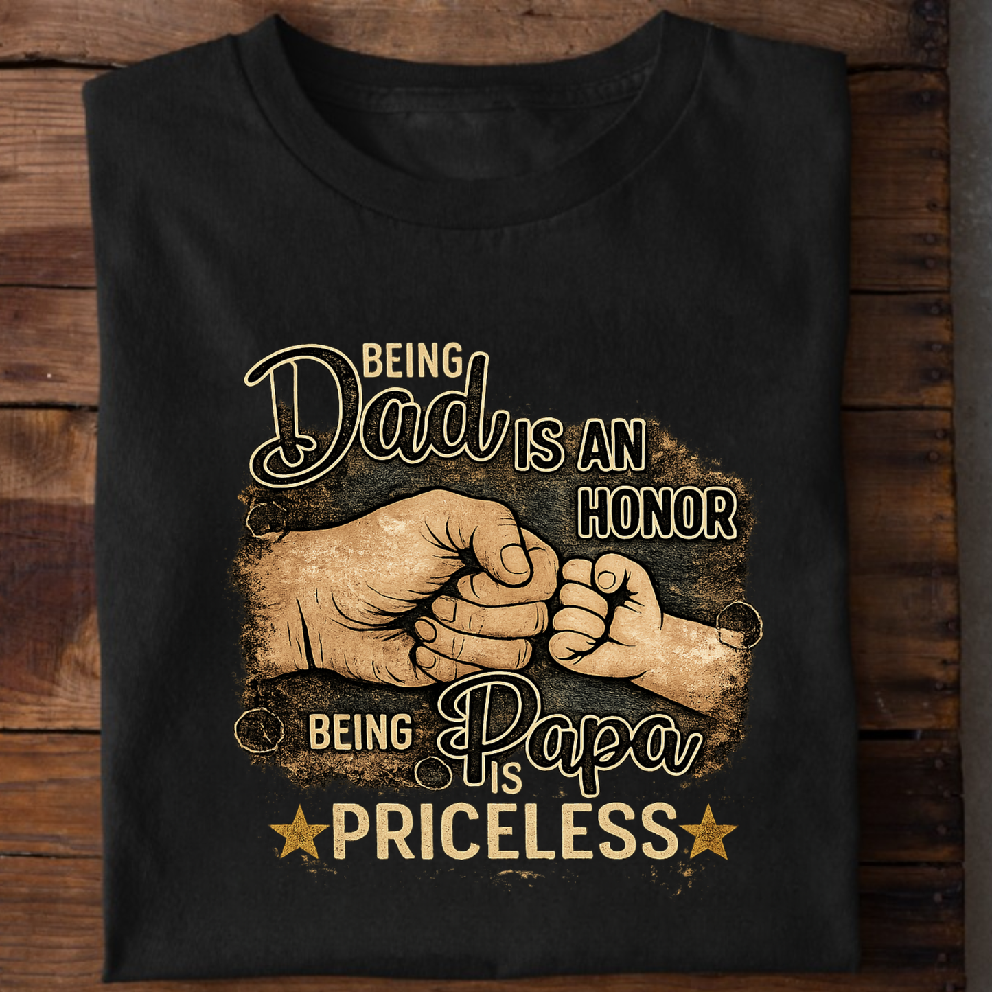 BEING PAPA IS PRICELESS PREMIUM CLASSIC T-SHIRT