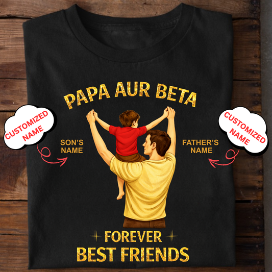 CUSTOMIZED-BEST FRIENDS FOREVER (DAD & SON) CLASSIC T-SHIRT