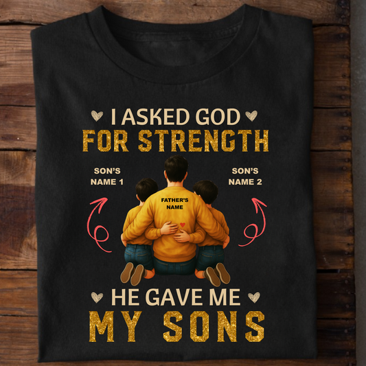CUSTOMIZATION - FATHER & SONS STRENGTH PREMIUM T-SHIRT