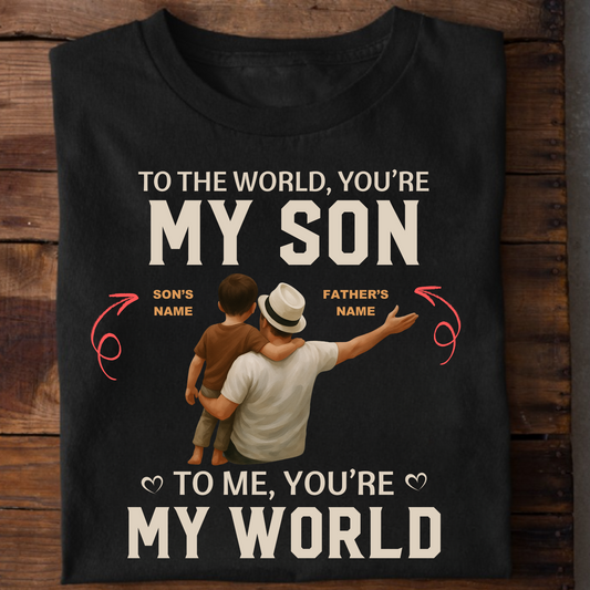 CUSTOMIZATION- FATHER AND SON WORLD CLASSIC T-SHIRT