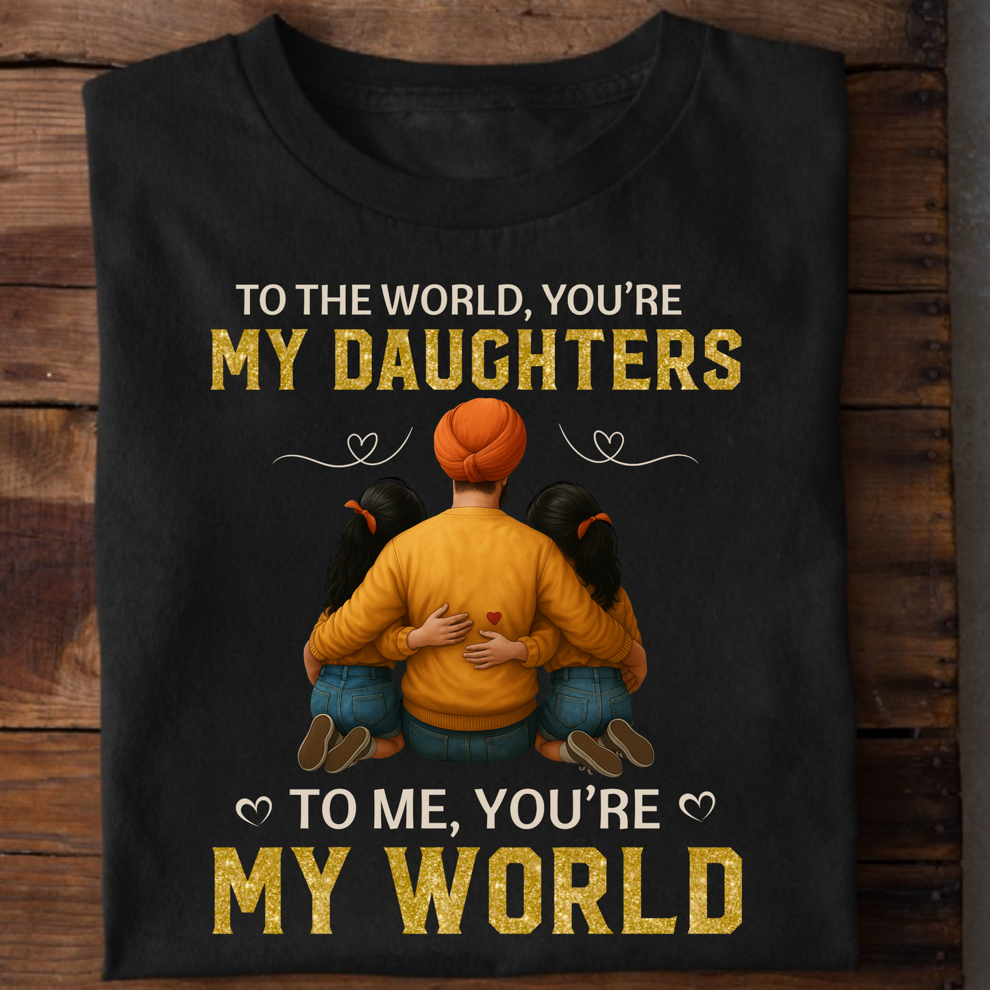 MY WORLD, MY DAUGHTERS CLASSIC T-SHIRT