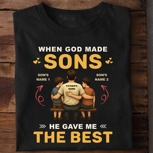 CUSTOMIZATION - FATHER & BEST SONS PREMIUM T-SHIRT