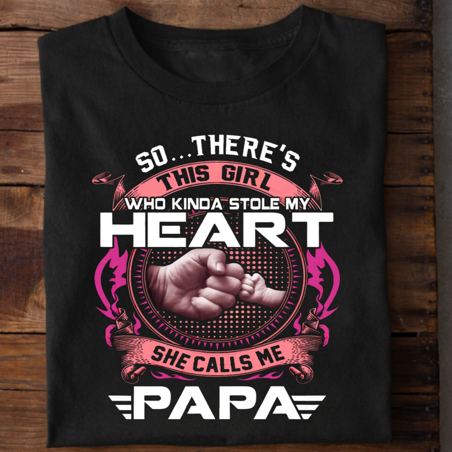 SHE CALLS ME PAPA PREMIUM CLASSIC T-SHIRT