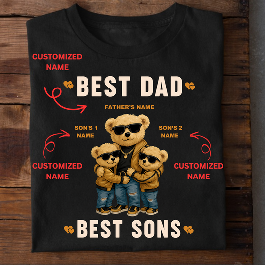 CUSTOMIZATION-BEST DAD & BEST SONS CLASSIC T-SHIRT