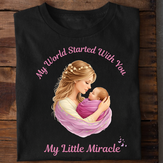 MY LITTLE MIRACLE(MOM & DAUGHTER) PREMIUM CLASSIC T-SHIRT