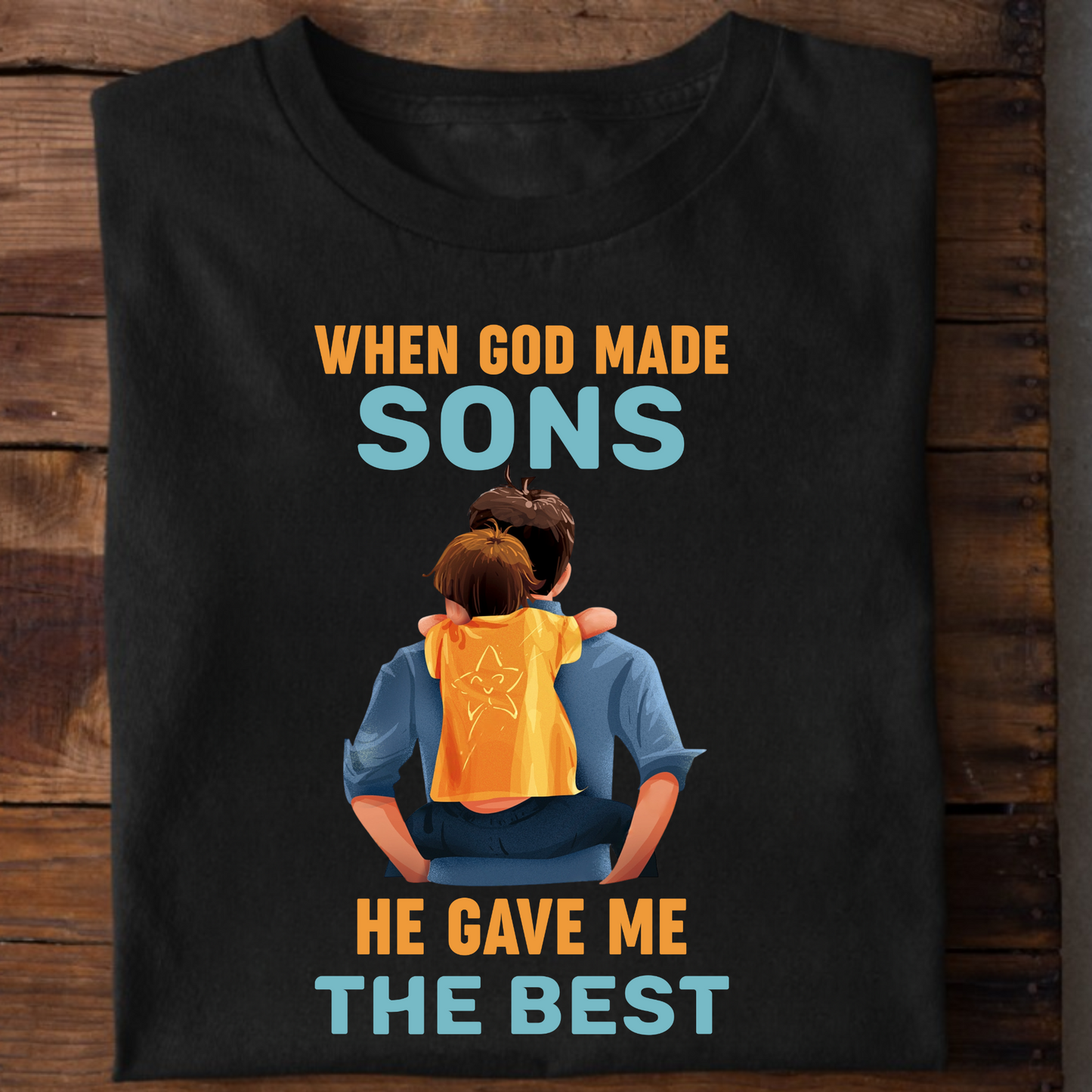 GOD GAVE ME THE BEST SON PREMIUM CLASSIC T-SHIRT