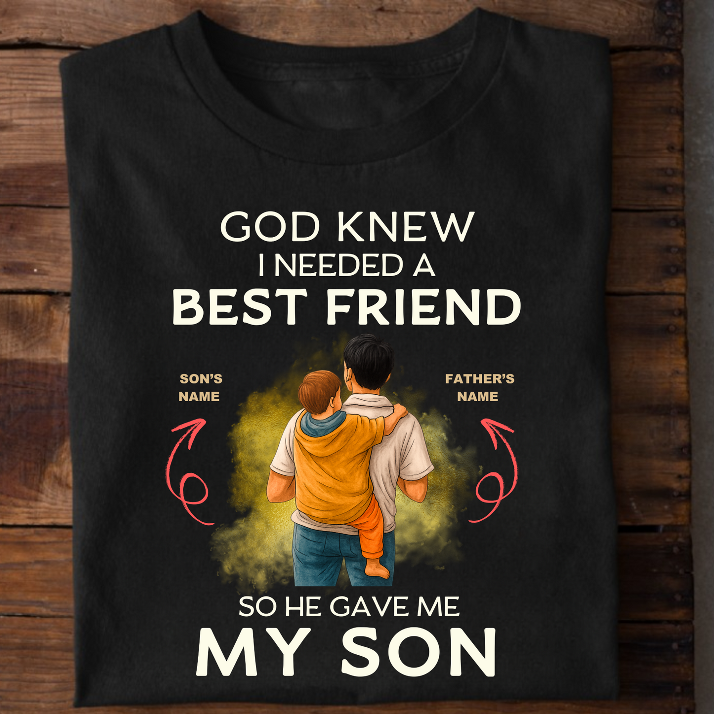 CUSTOMIZED-BEST FRIEND MY SON (FATHER) CLASSIC T-SHIRT