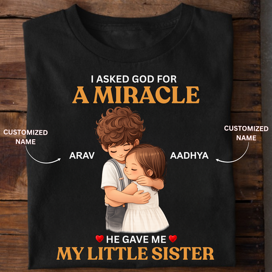 CUSTOMIZED - MIRACLE BROTHER AND SISTER CLASSIC T-SHIRT