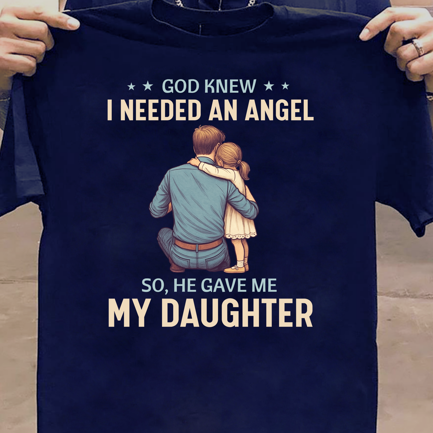 ANGEL DAUGHTER (FATHER) PREMIUM CLASSIC T-SHIRT