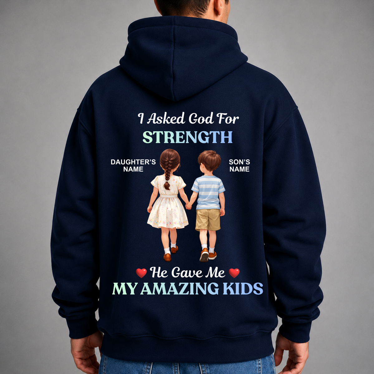 CUSTOMIZED - STRENGTH AMAZING KIDS PREMIUM HOODIE (B)