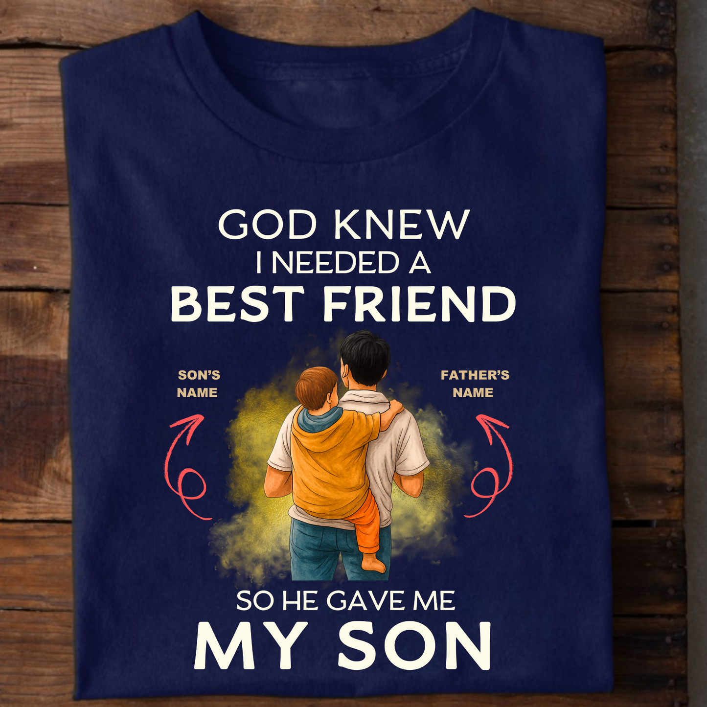 CUSTOMIZED-BEST FRIEND MY SON (FATHER) CLASSIC T-SHIRT