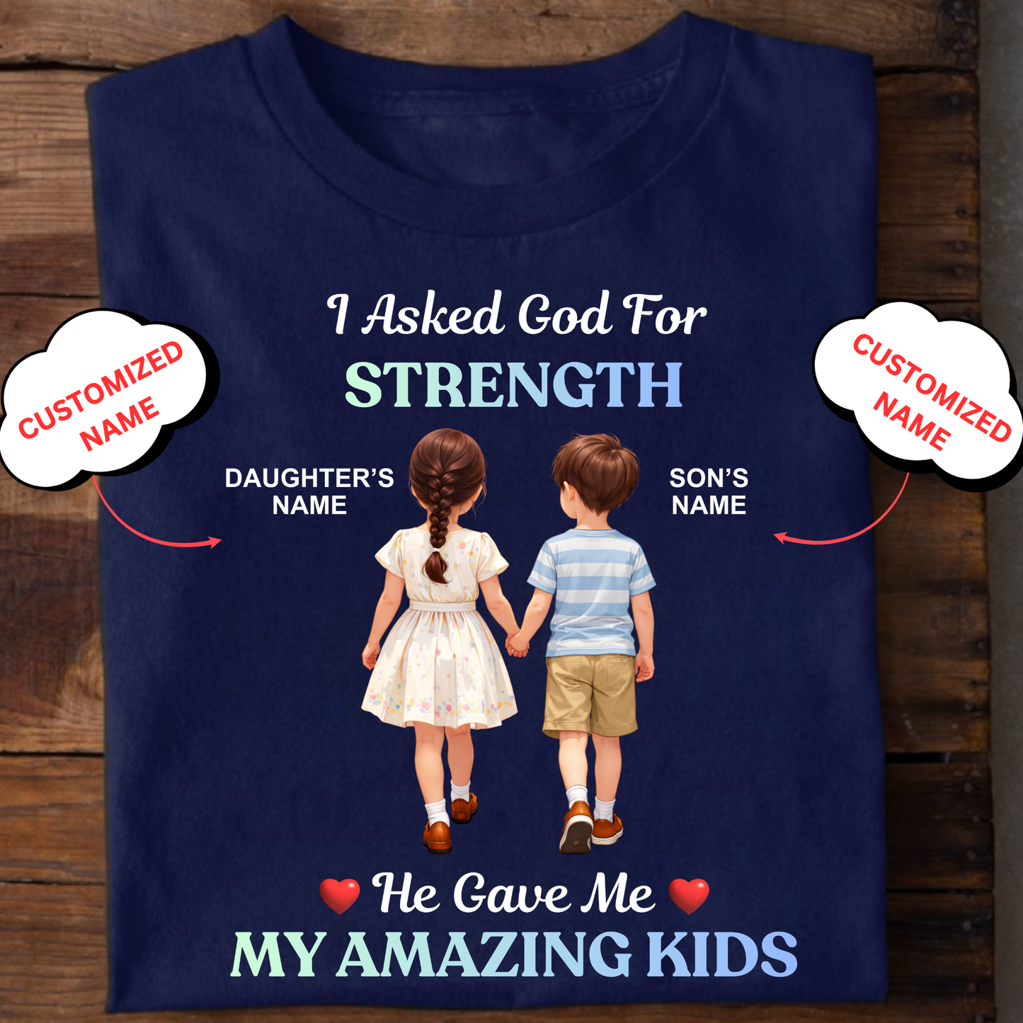 CUSTOMIZED- STRENGTH AMAZING KIDS CLASSIC T-SHIRT