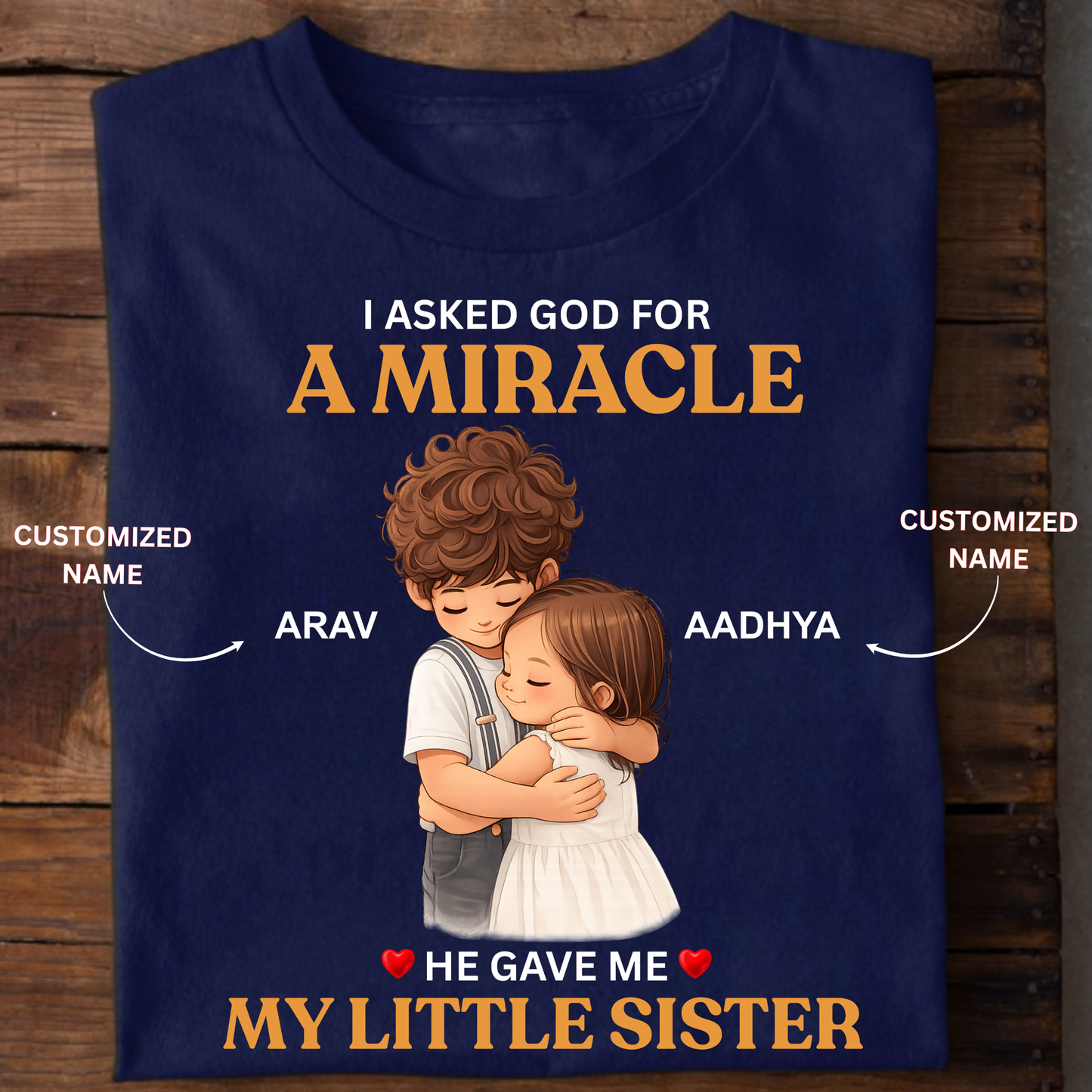 CUSTOMIZED - MIRACLE BROTHER AND SISTER CLASSIC T-SHIRT