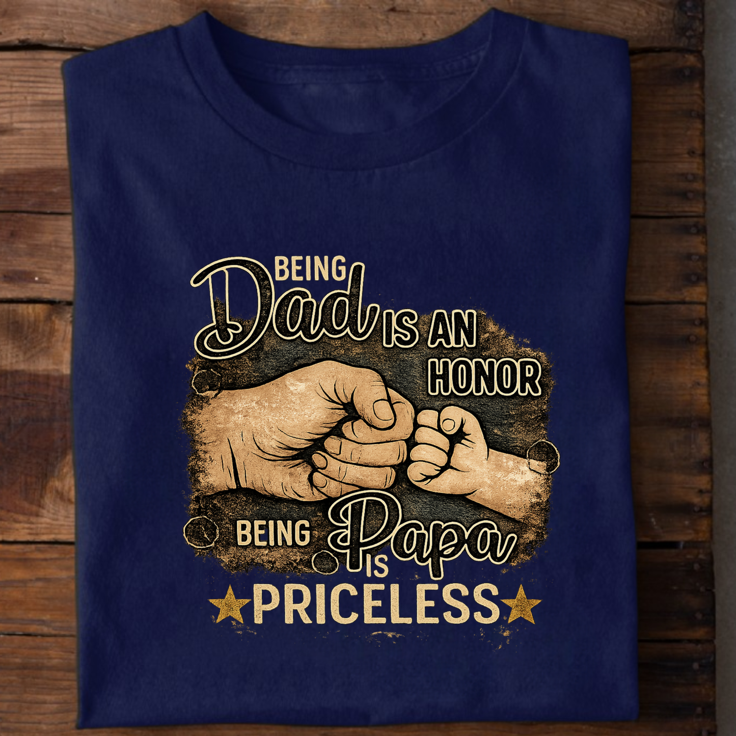BEING PAPA IS PRICELESS PREMIUM CLASSIC T-SHIRT