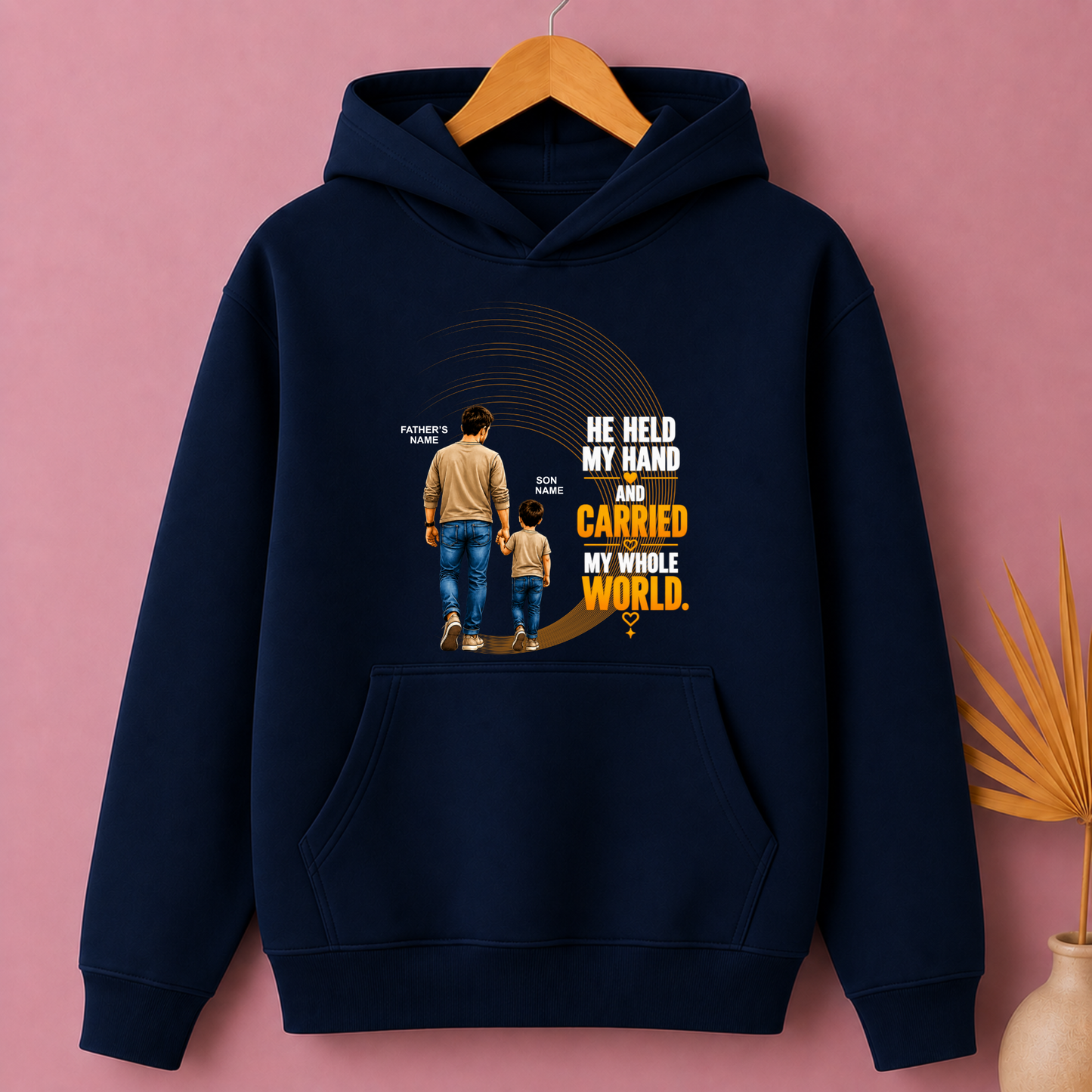 CUSTOMIZED - MY WHOLE WORLD ADULTS HOODIE
