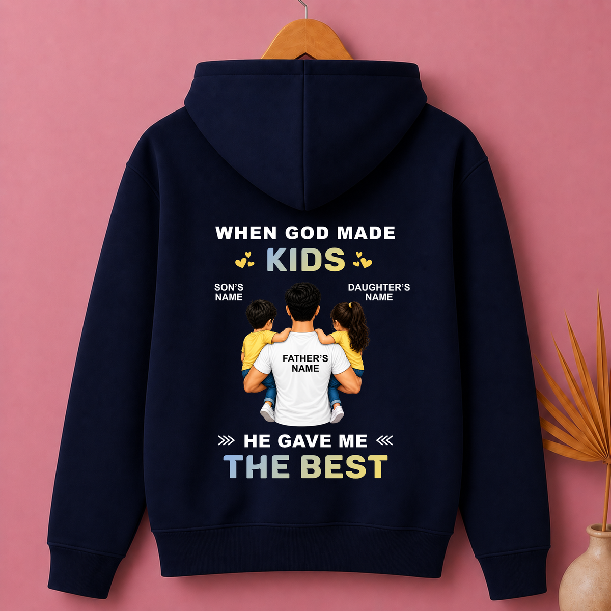 CUSTOMIZED - THE BEST KIDS PREMIUM HOODIE (B)