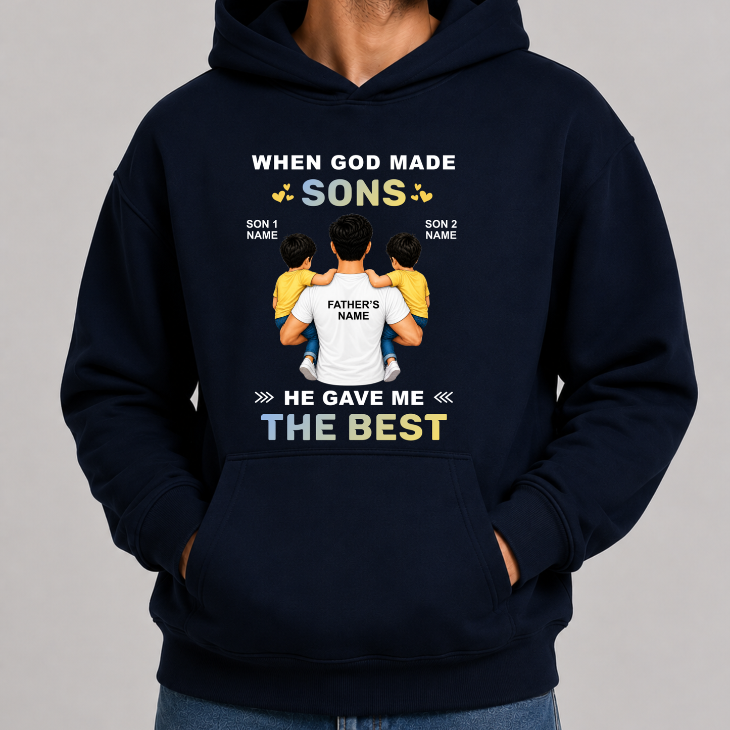 CUSTOMIZED - THE BEST SONS HOODIE