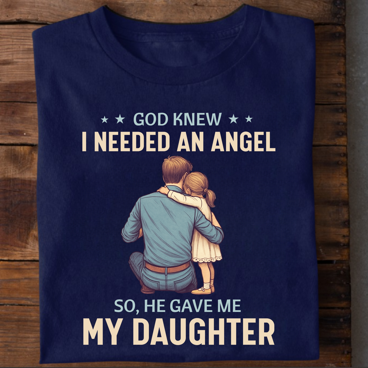 ANGEL DAUGHTER (FATHER) PREMIUM CLASSIC T-SHIRT