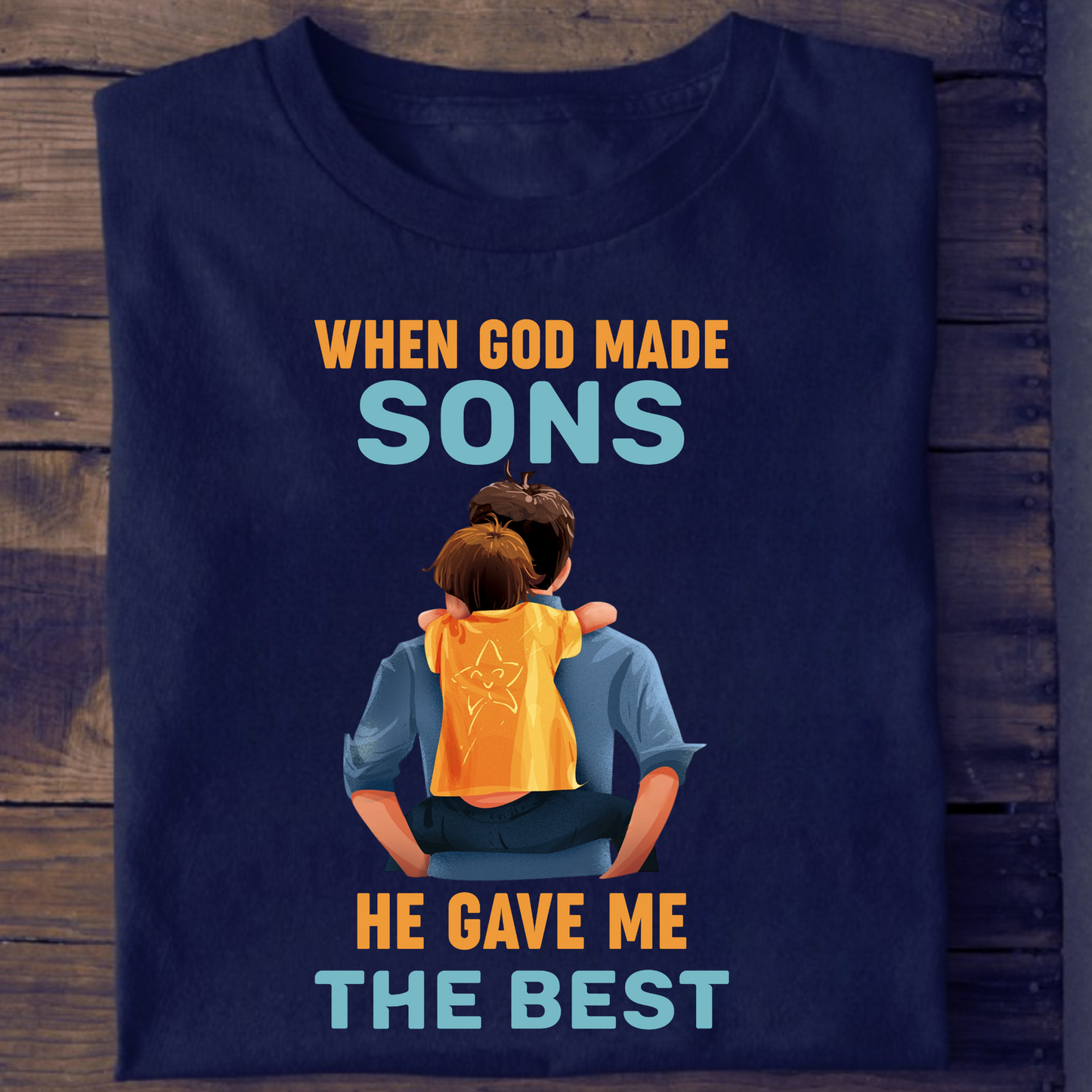 GOD GAVE ME THE BEST SON PREMIUM CLASSIC T-SHIRT