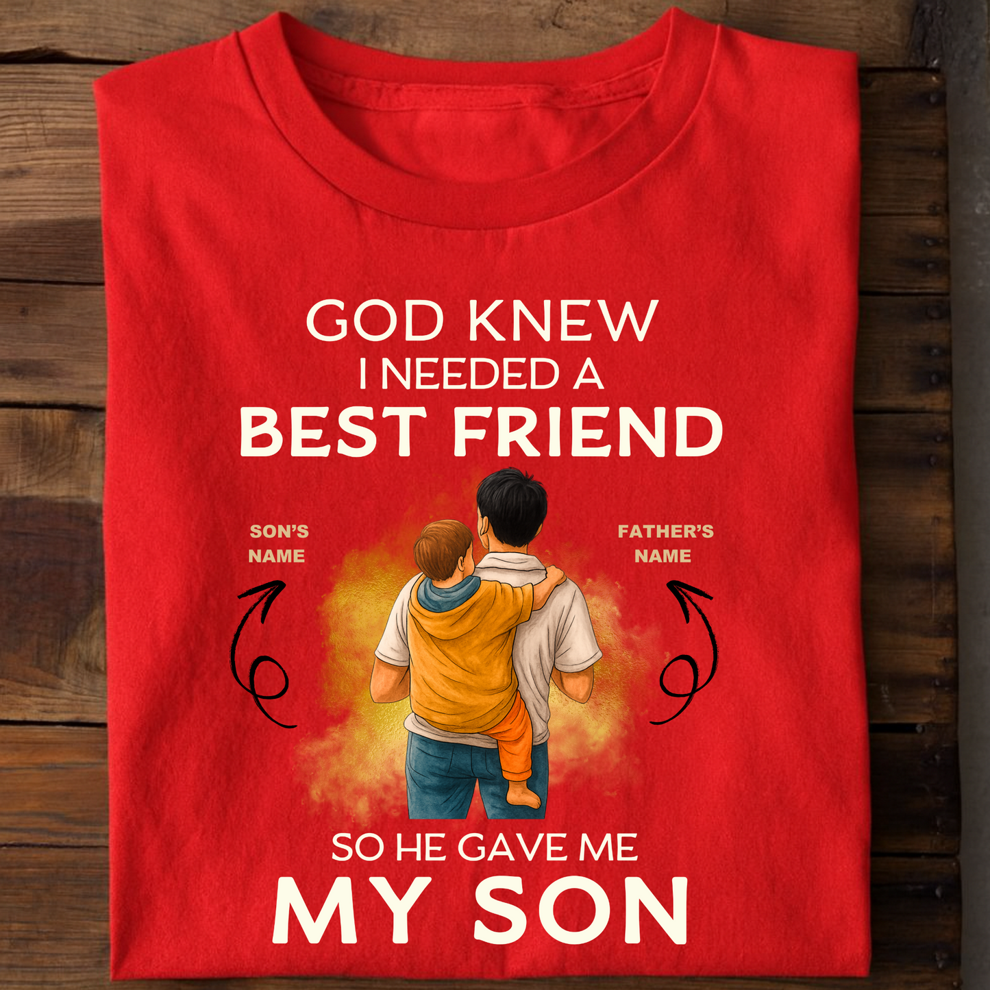 CUSTOMIZED-BEST FRIEND MY SON (FATHER) CLASSIC T-SHIRT