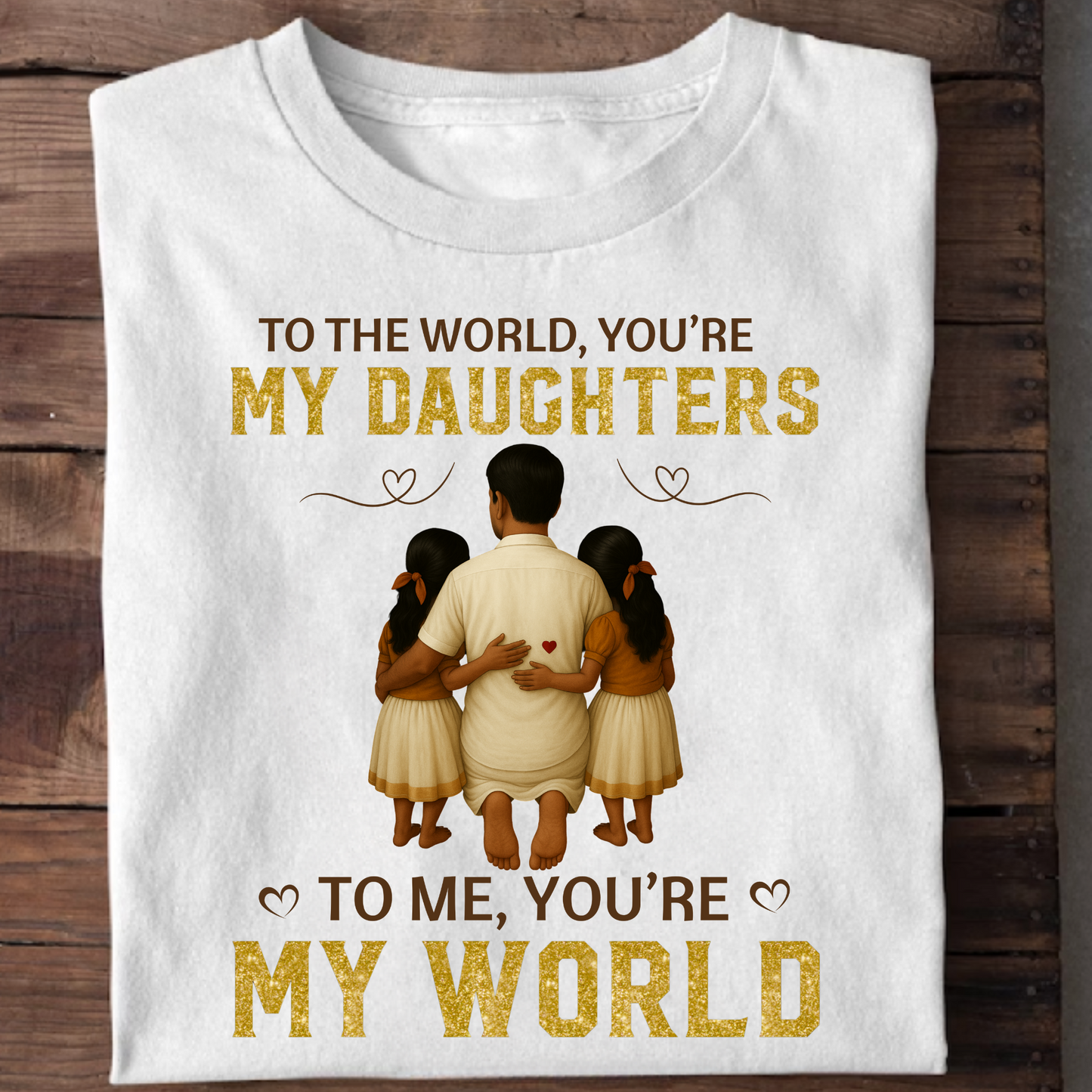 MY WORLD, MY DAUGHTERS CLASSIC T-SHIRT